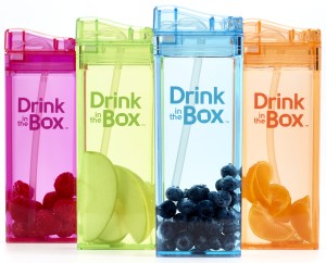 Drink In The Box Bidon ze słomką Orange 350ml