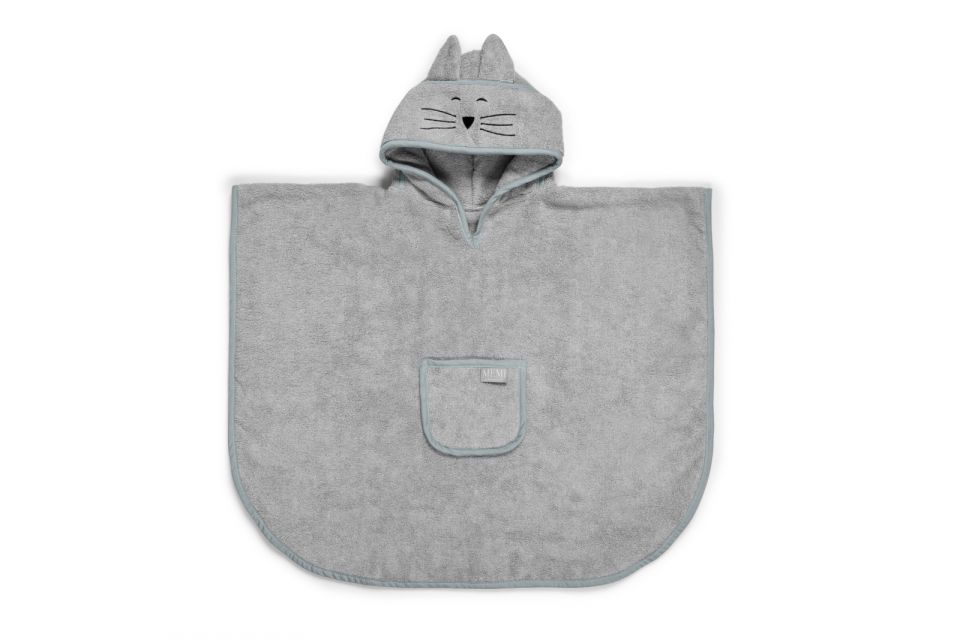 My Memi, Bambusowe poncho kąpielowe light grey