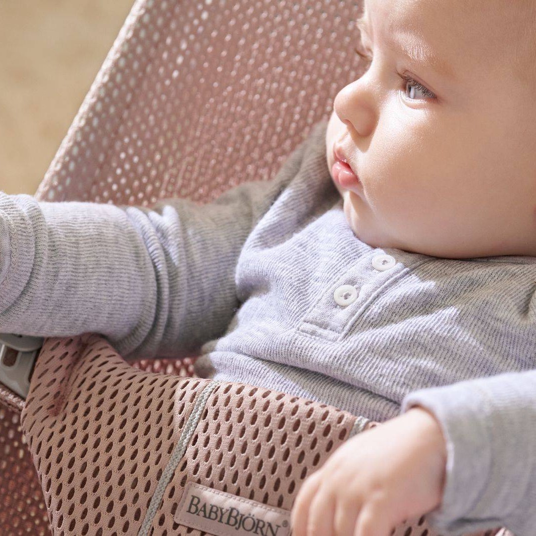 BabyBjorn Leżaczek Bliss Mesh Ciemny Róż 0+