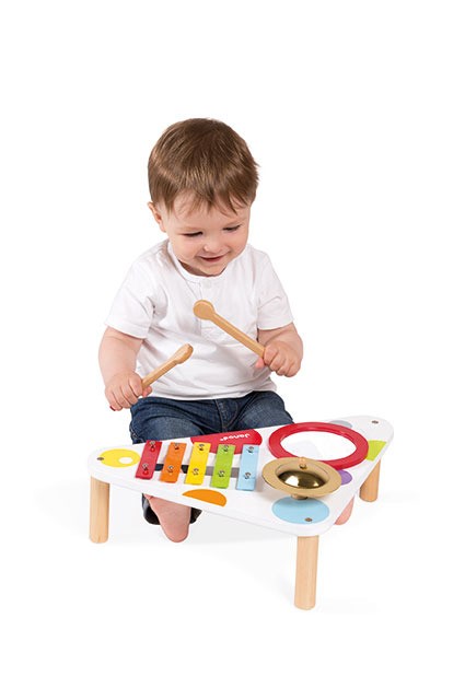 Janod Stolik Muzyczny Confetti 12m+