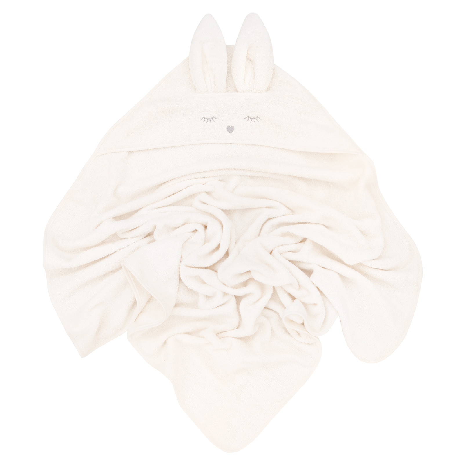 Samiboo Ręcznik Bambusowy Kapturek Króliczek Kremowy 80x80