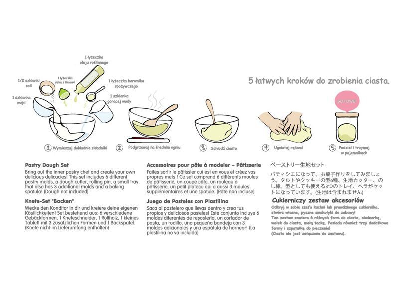 Plan Toys Akcesoria do Ciastoliny 3+ | Zestaw Kreacji