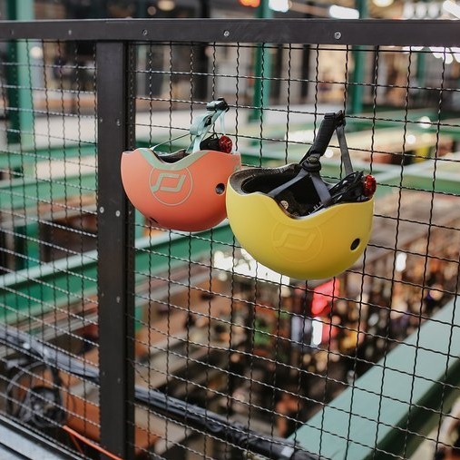 Scoot & Ride Kask S-M Icecream Lemon 3+ LED