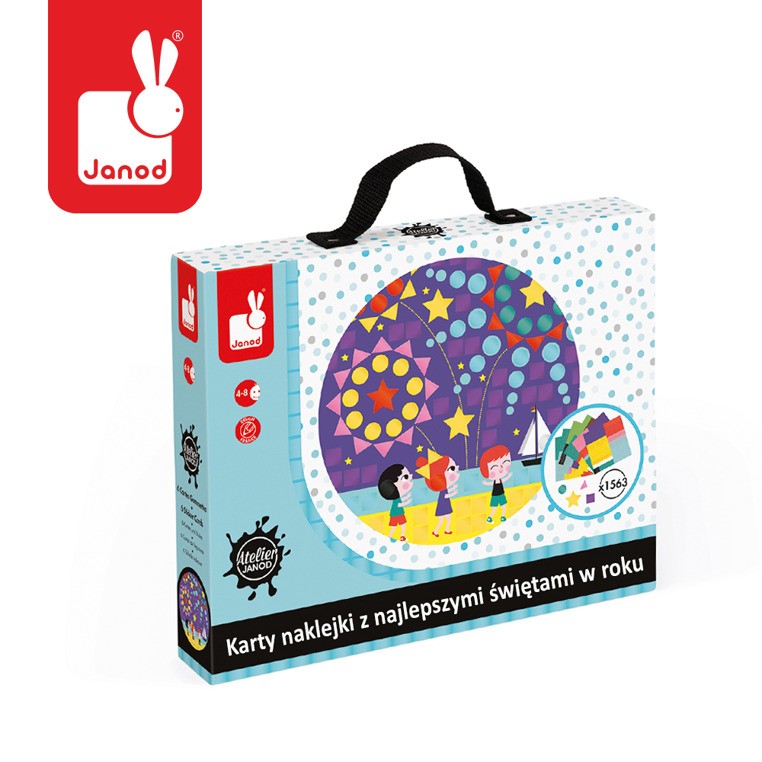 Janod Karty z naklejkami Uroczystości rodzinne 3+