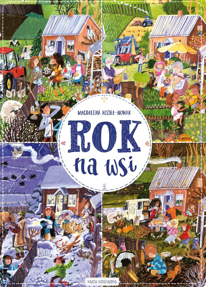 Rok na wsi Książka Edukacyjna dla Dzieci od 3 lat