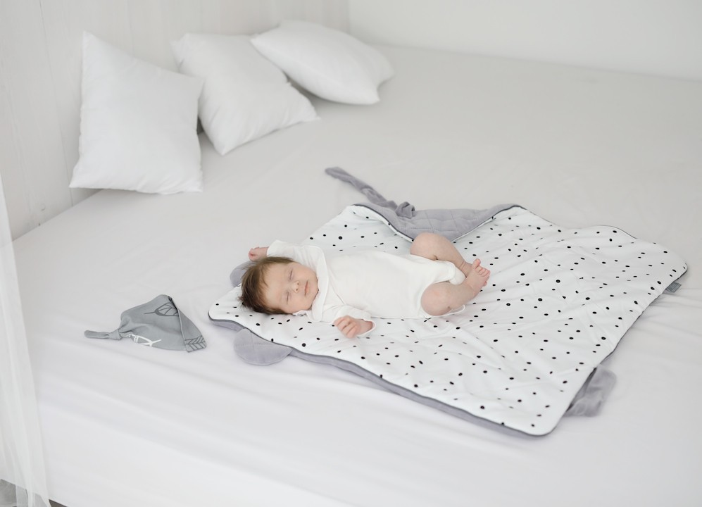 Sleepee Rożek Niemowlęcy Royal Baby Grey/Pink 0+