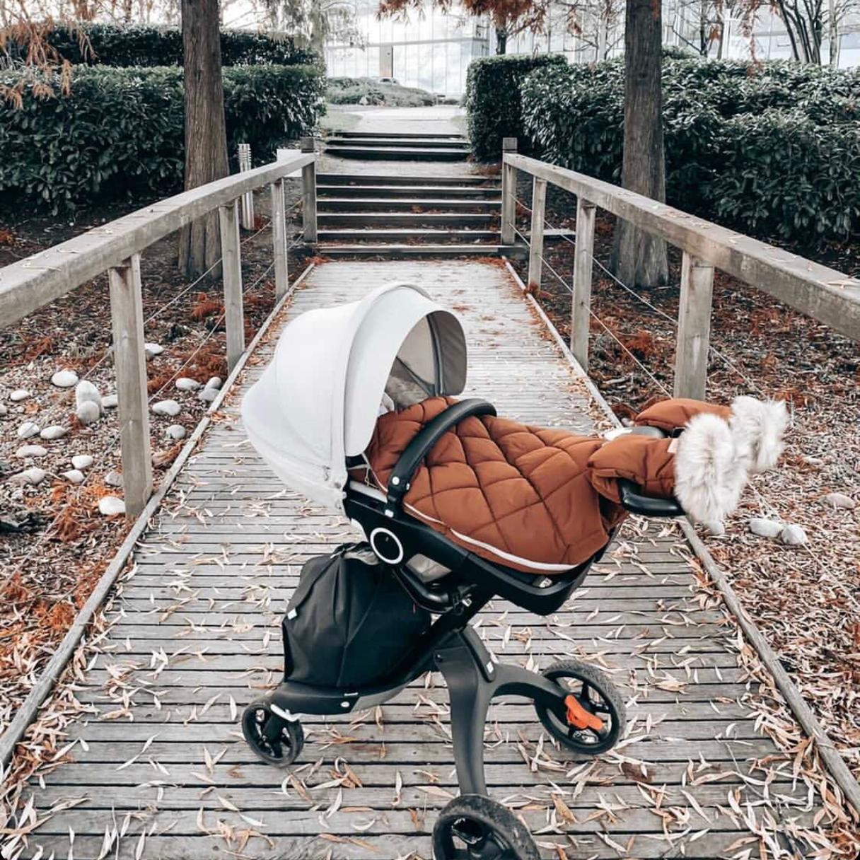 Śpiworek do wózka Beztroska L cynamonowy 110cm