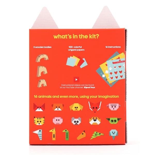Kipod WoodyGami Drewniane Zwierzątka Origami 1+