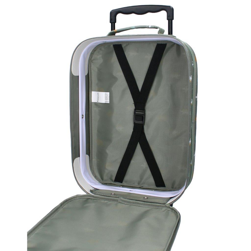 KIDZROOM  Walizka dla dzieci Small Dino Green