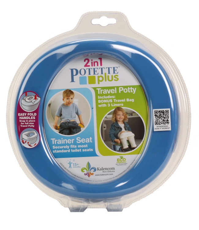 Potette Plus Nocnik i nakładka na WC 2w1 Niebieski 15m+