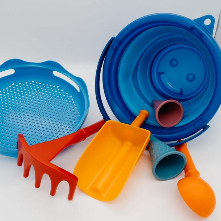 CompacToys Zestaw do Piaskownicy 7szt Niebieski 18m+