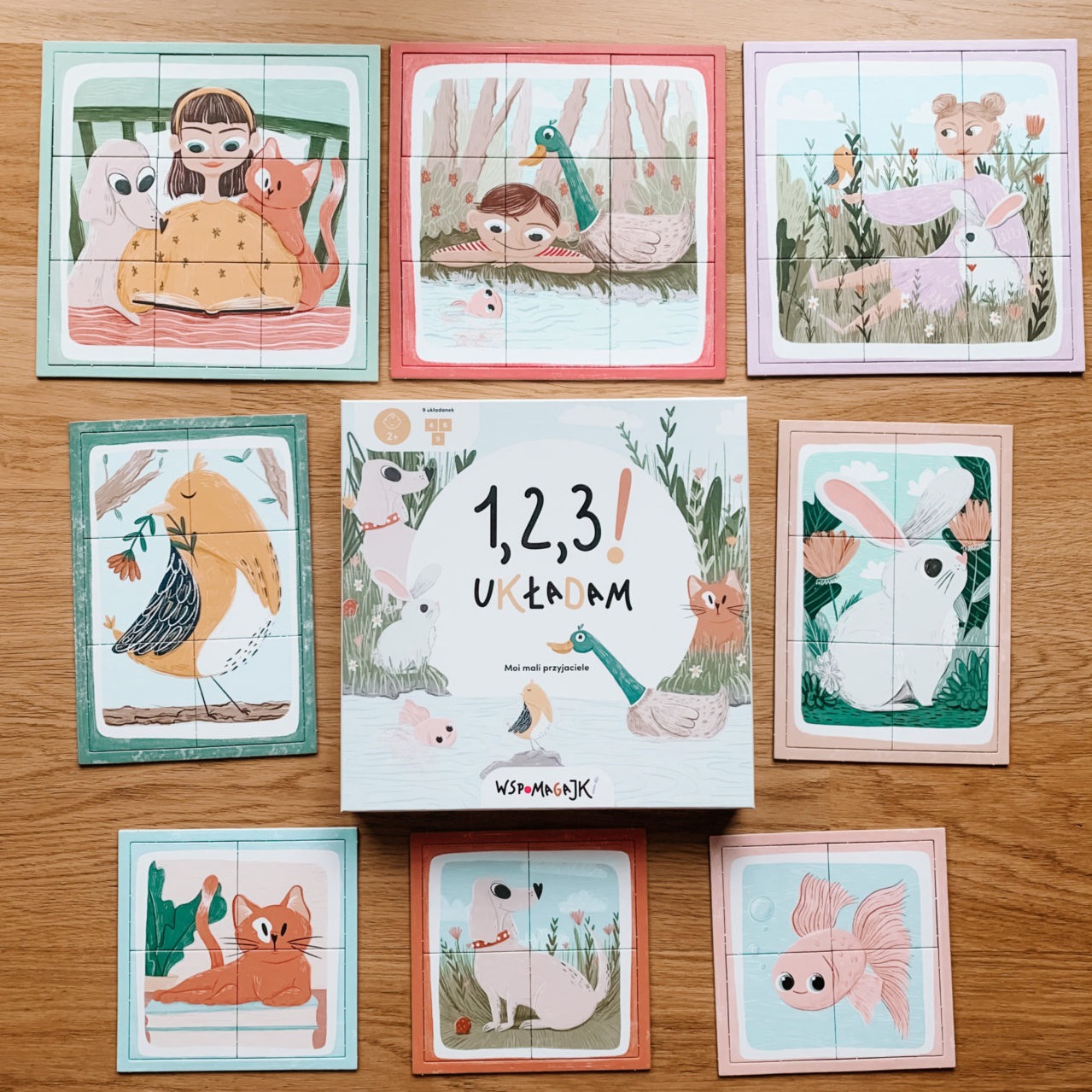 Wspomagajki 1,2,3! Układam Moi mali przyjaciele 1+