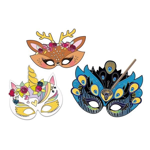 Auzou Wydrapywanka Maski Zwierząt 5+