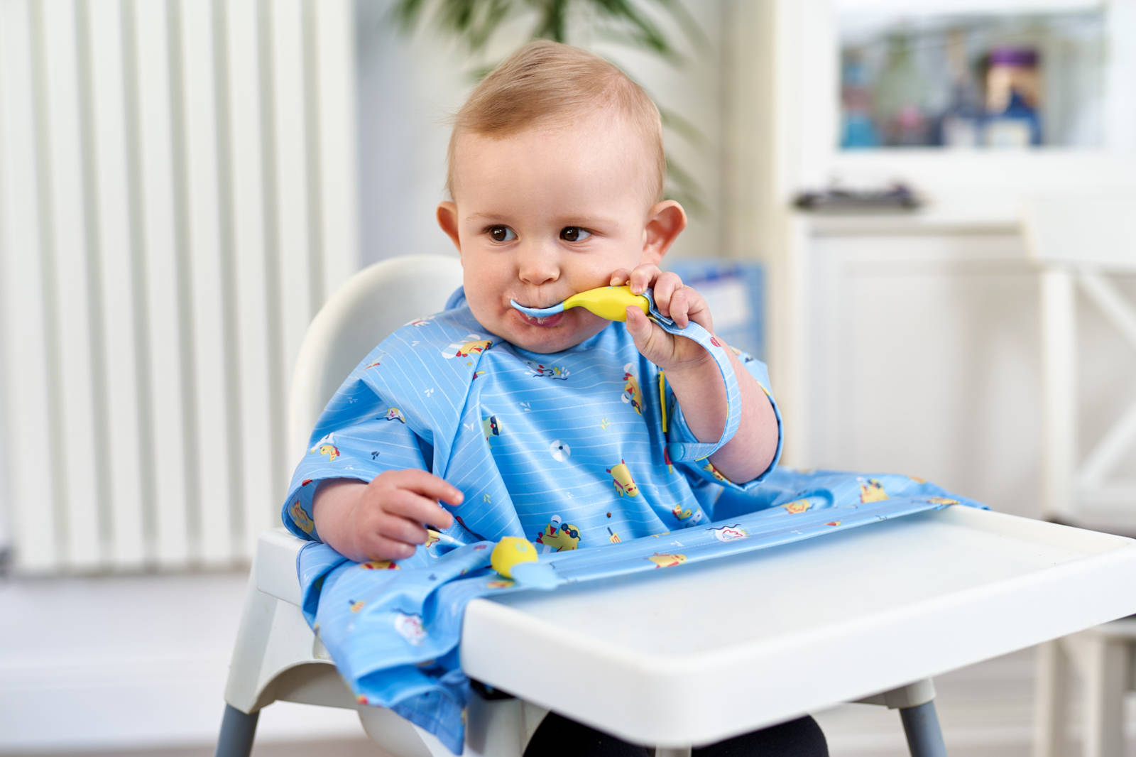 BIBaDO, Wodoodporny śliniak z krótkim rękawem BLW Duck Pool Party