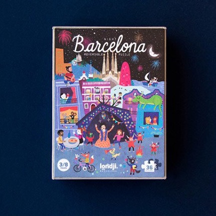 Londji Puzzle Dwustronne Barcelona 36el 3+