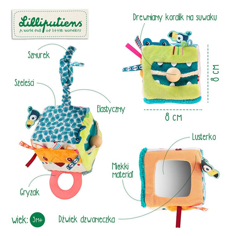 Lilliputiens Kostka Aktywizująca Lew Jack 3m+