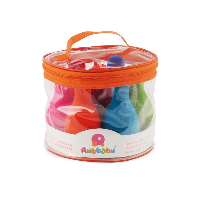 Rubbabu Zestaw Kręgle Sensoryczne 6 el. 1+