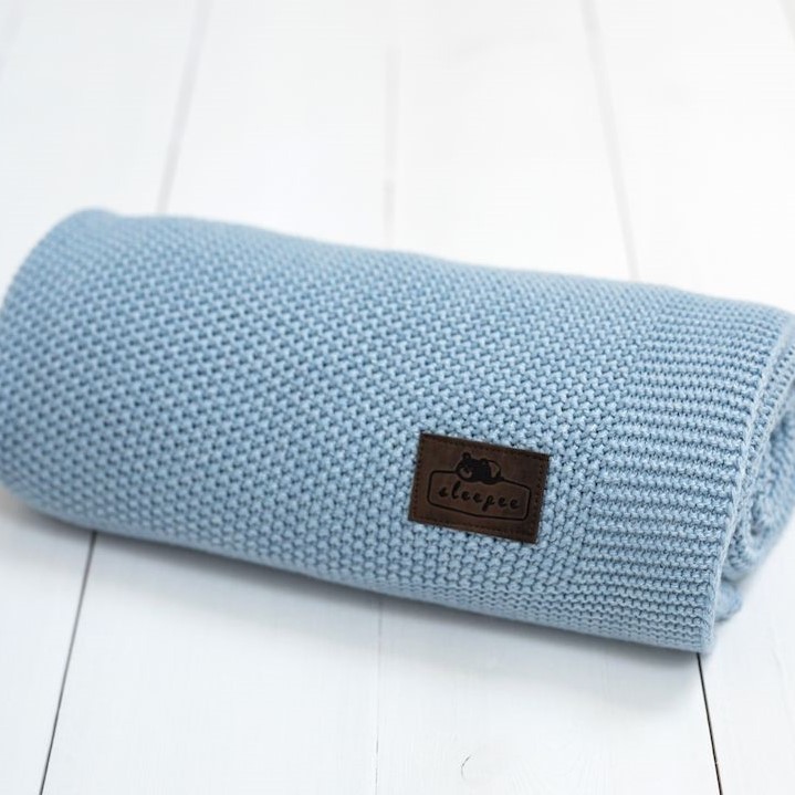 Sleepee Kocyk Bamboo Touch Baby Blue 70x90 cm