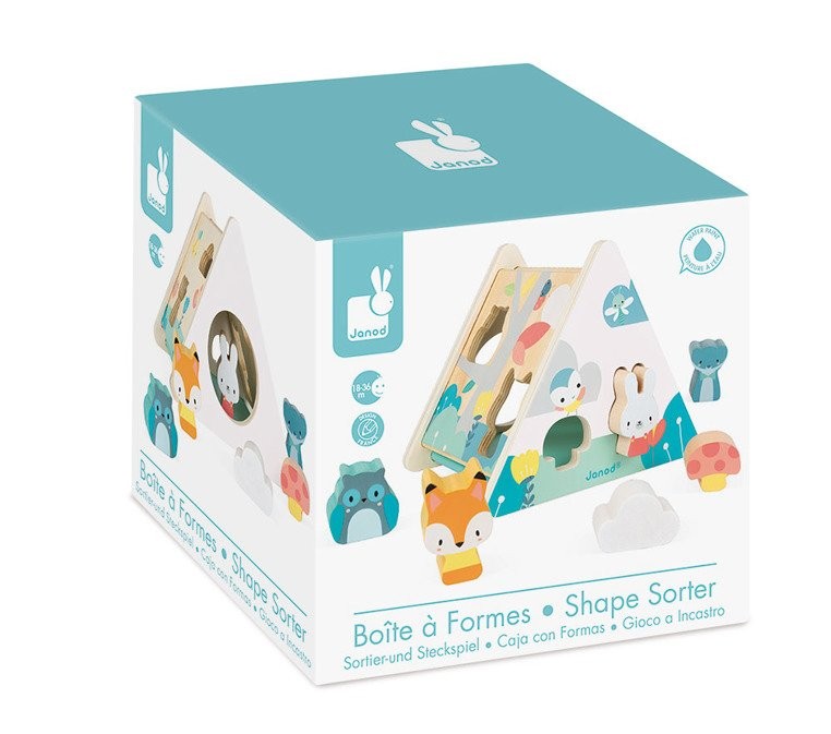 Janod Sorter Kształtów Pure 6el 18m+