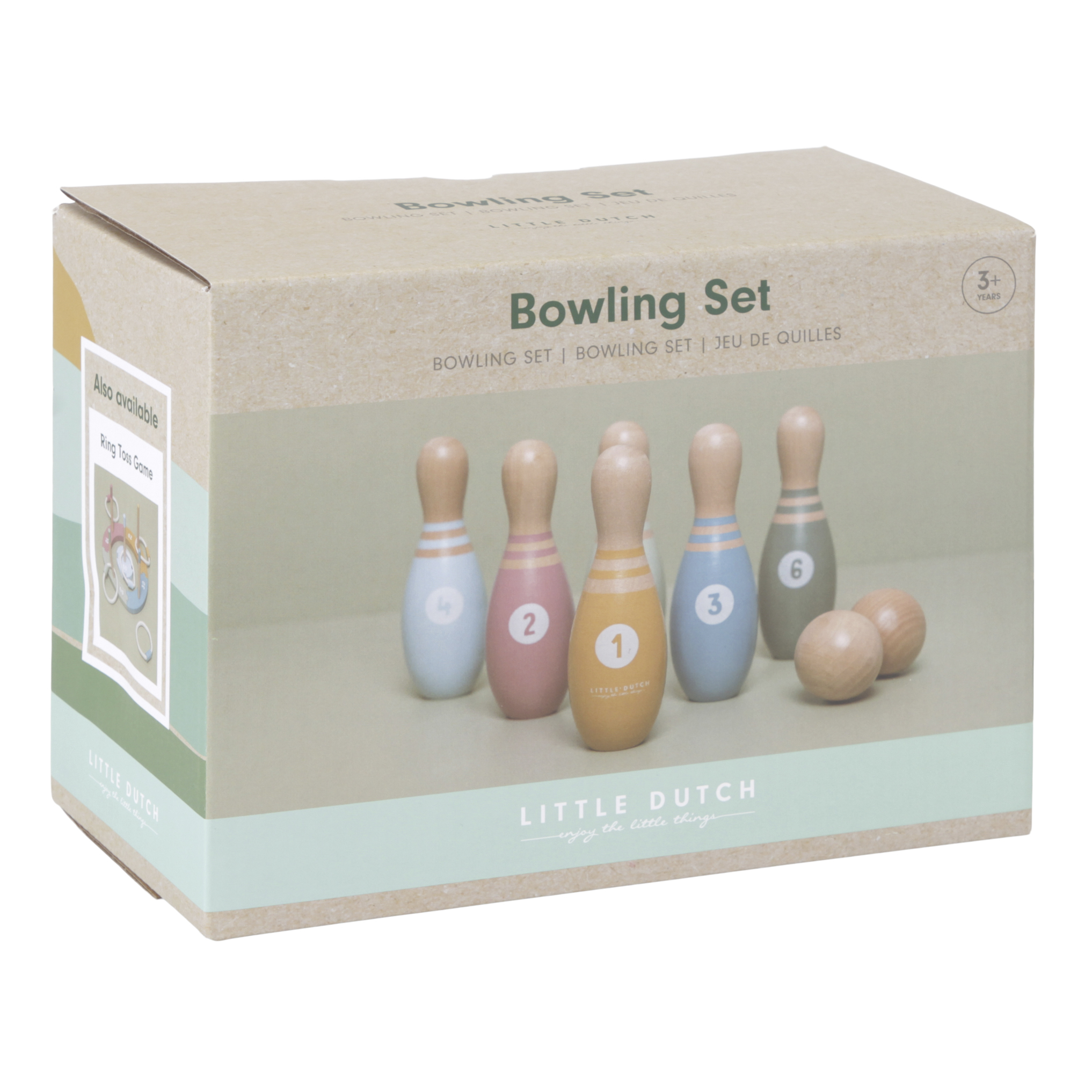 Little Dutch Kręgle dla dzieci Drewniane 6+m