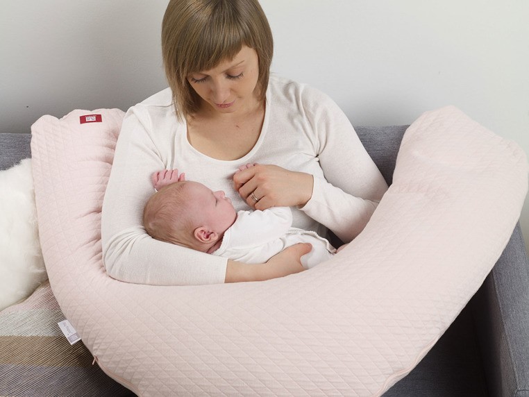 Red Castle Poduszka Rogalowa Big Flopsy Fleur de coton Pearl grey