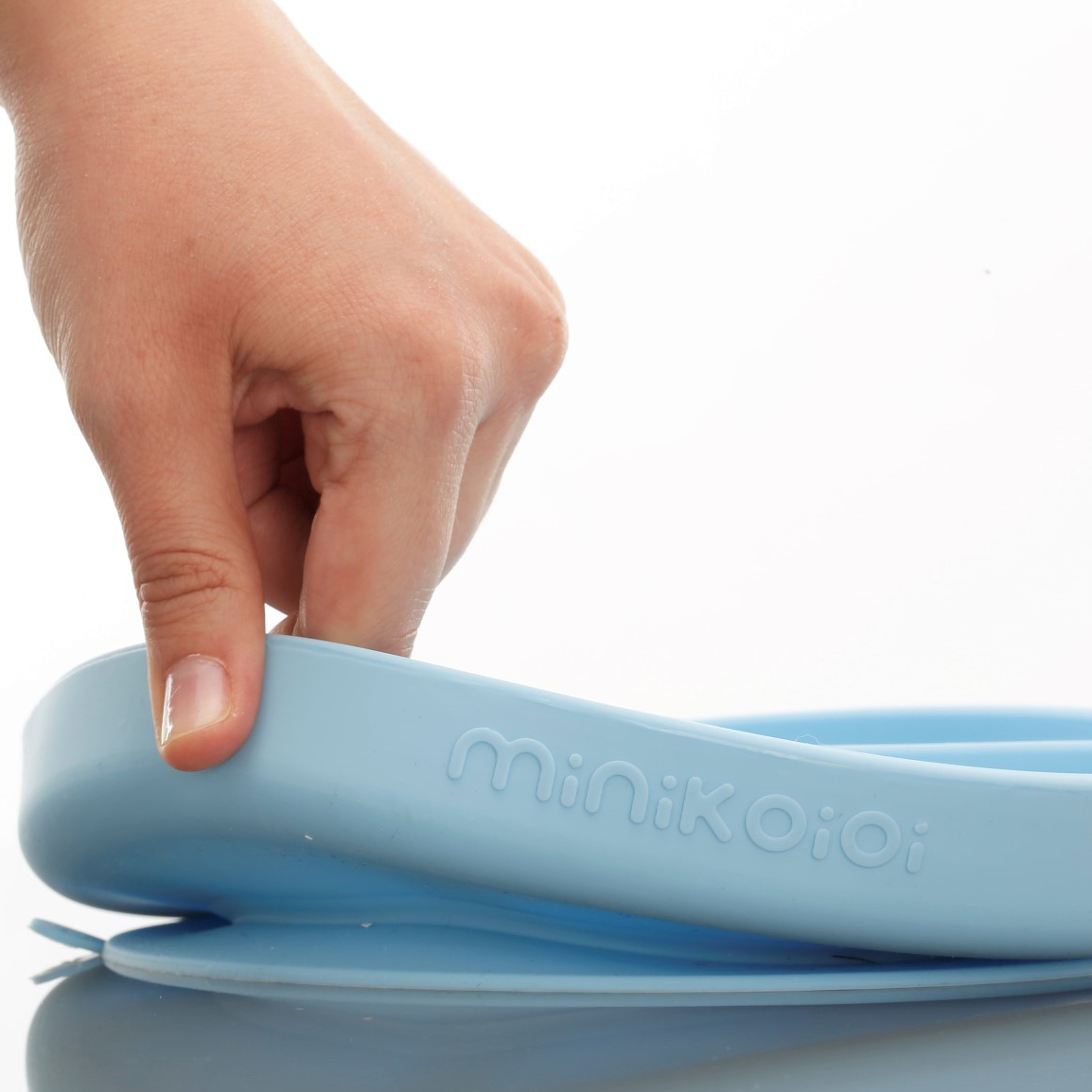 Minikoioi Talerzyk Silikonowy Niebieski 6m+