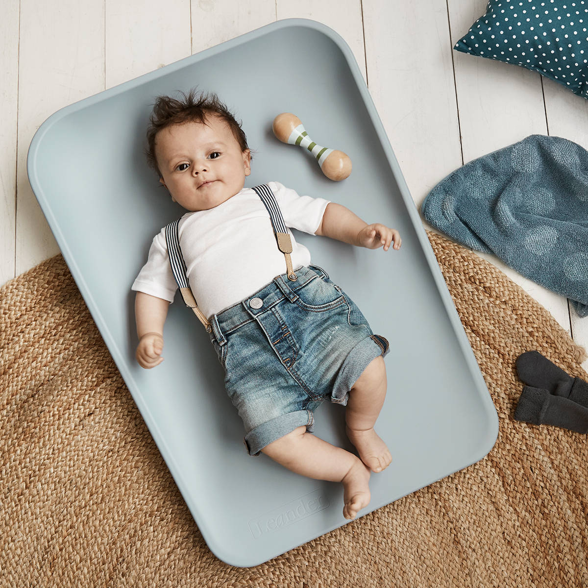 Leander Matty Przewijak Piankowy Niebieski | 0+