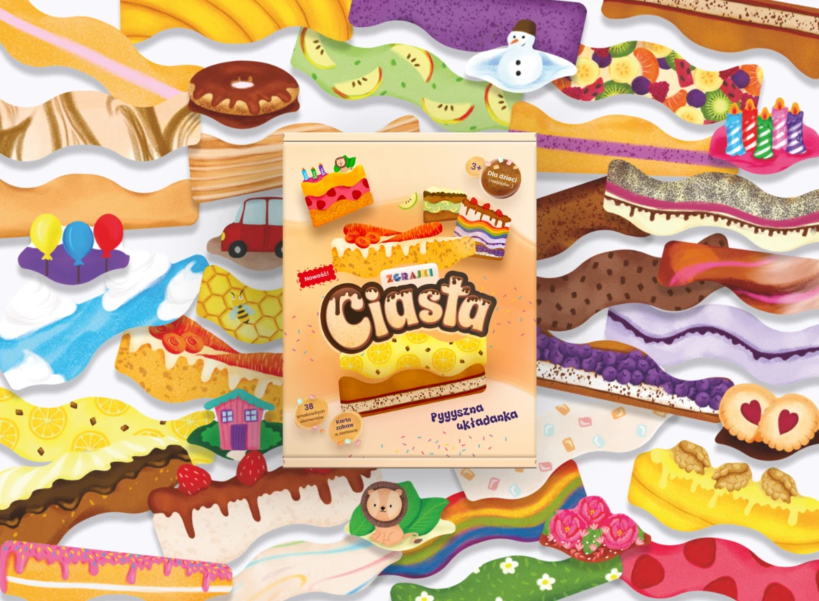 Kraina Relacji Zgrajki Ciasta Drewniana Układanka 3+