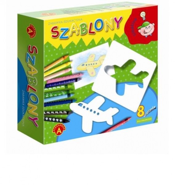 Szablony do odrysowywania dla chłopców - Pojazdy 8 el. 3+