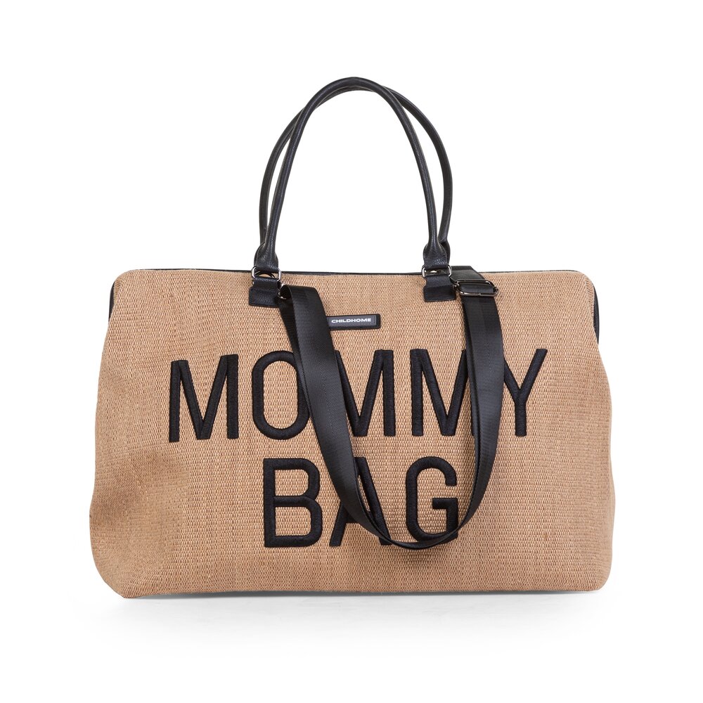 Childhome Torba Mommy Bag Raffia Look - Elegancka Torba dla Mamy