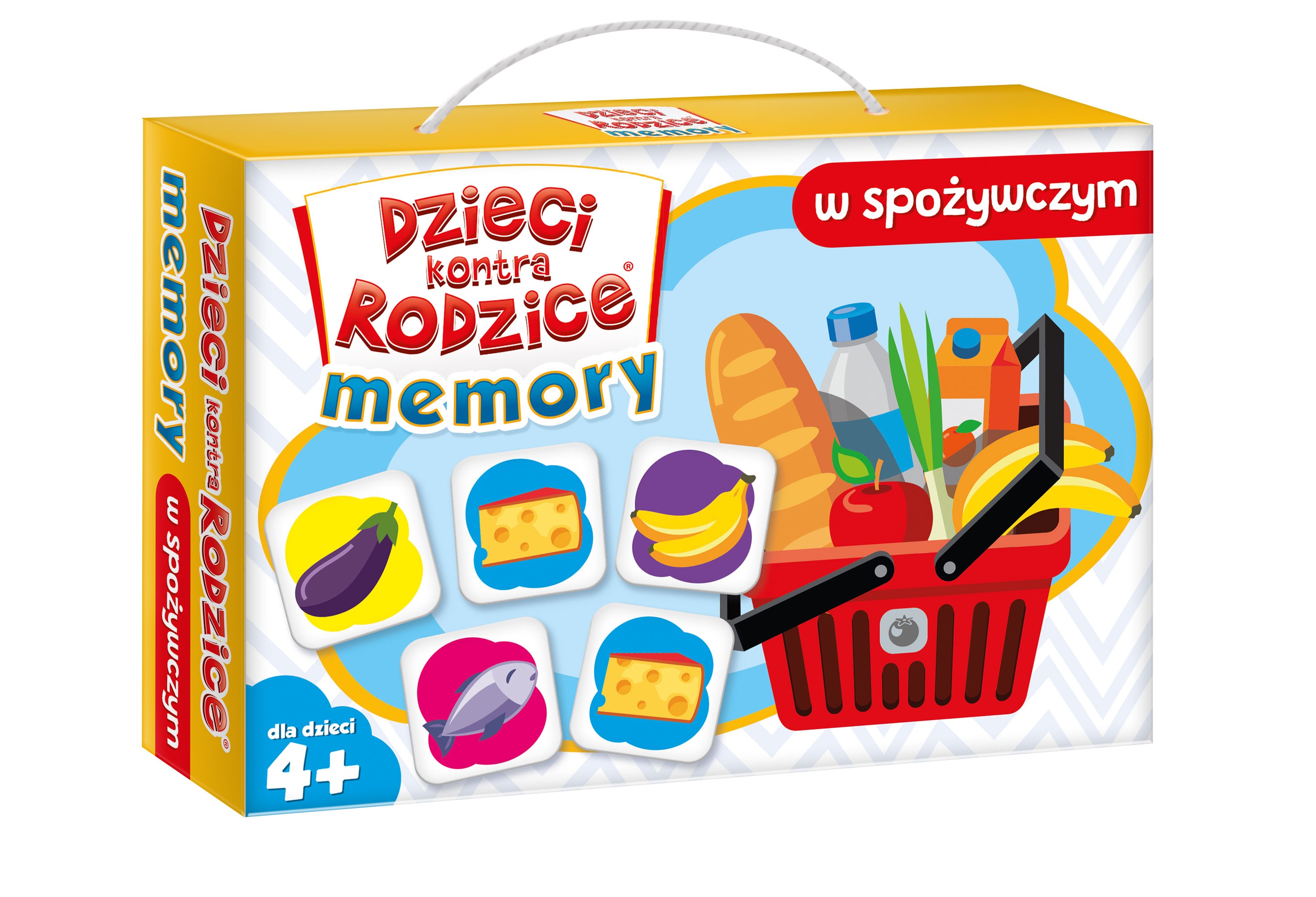 Gra memory dzieci kontra rodzice w spożywczym