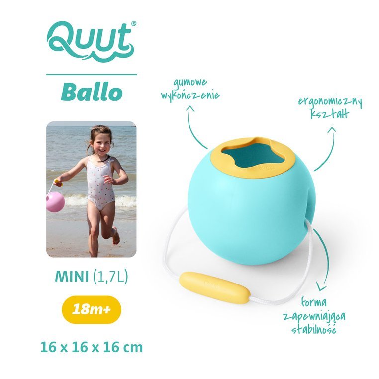 Quut Mini Ballo Wiaderko Banana Blue 1+