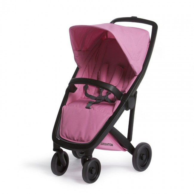 Greentom Wózek Upp Classic Czarny-Różowy od 6m+