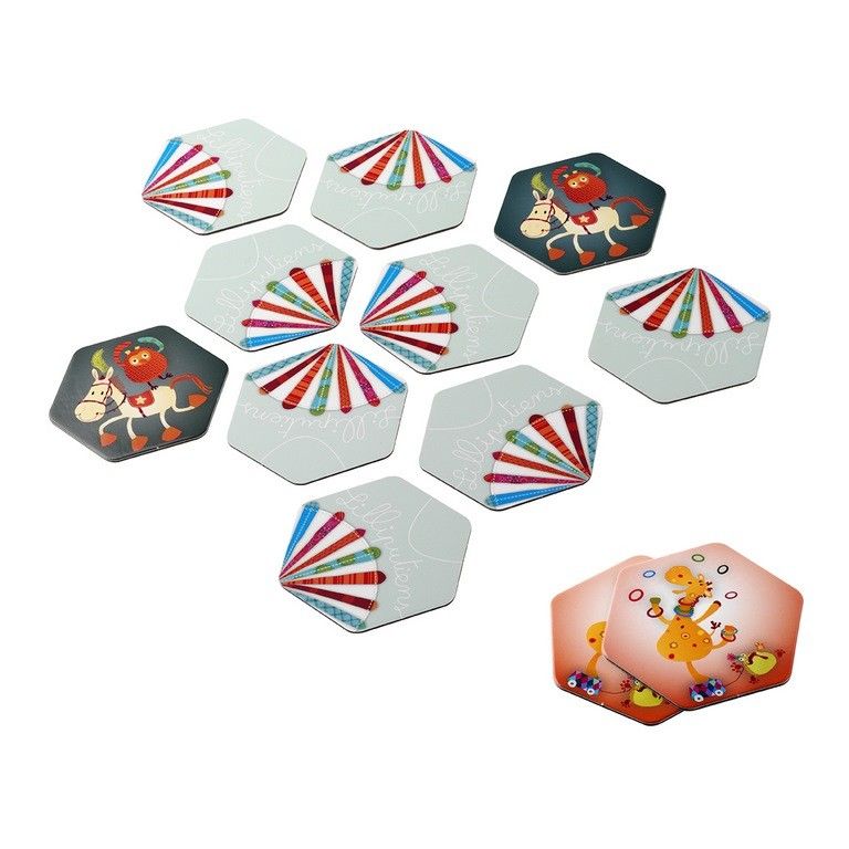 Lilliputiens Cyrk Domino Memory 2w1 2+