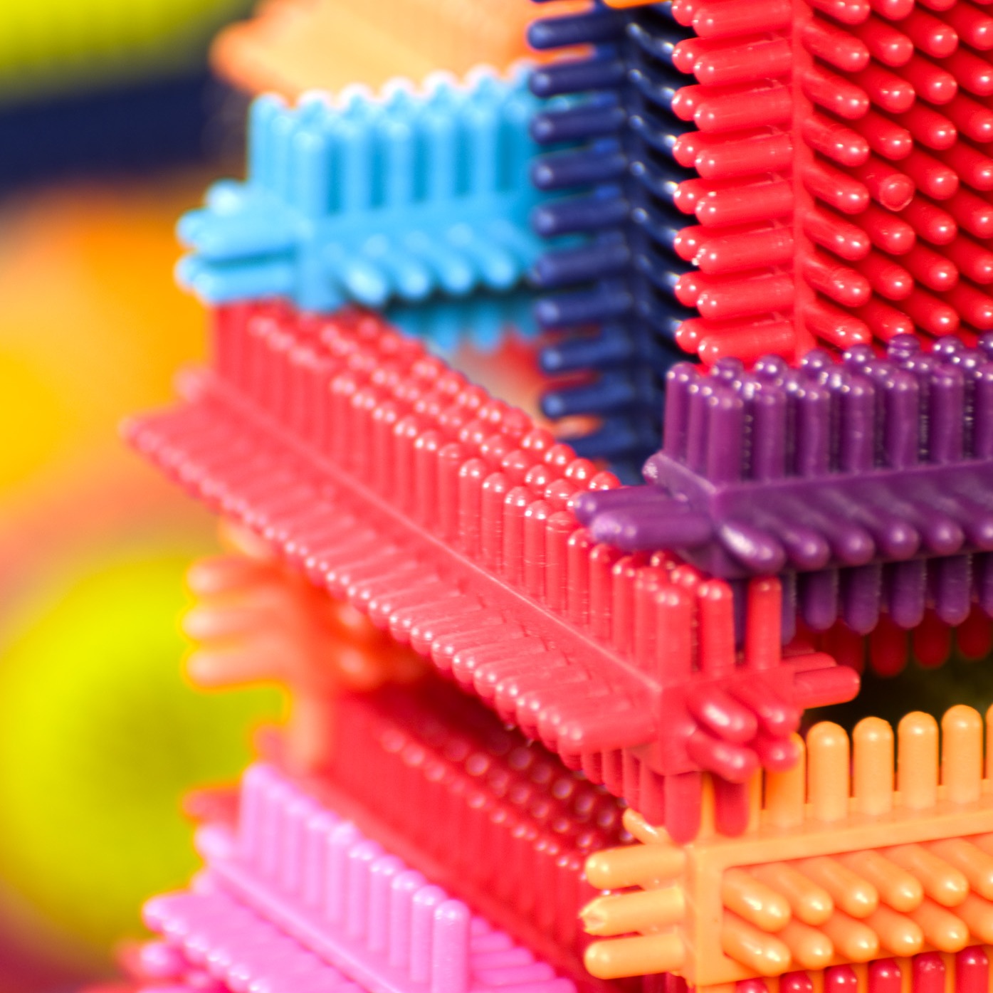 Btoys, Bristle Block Stackadoos – klocki jeżyki w torbie