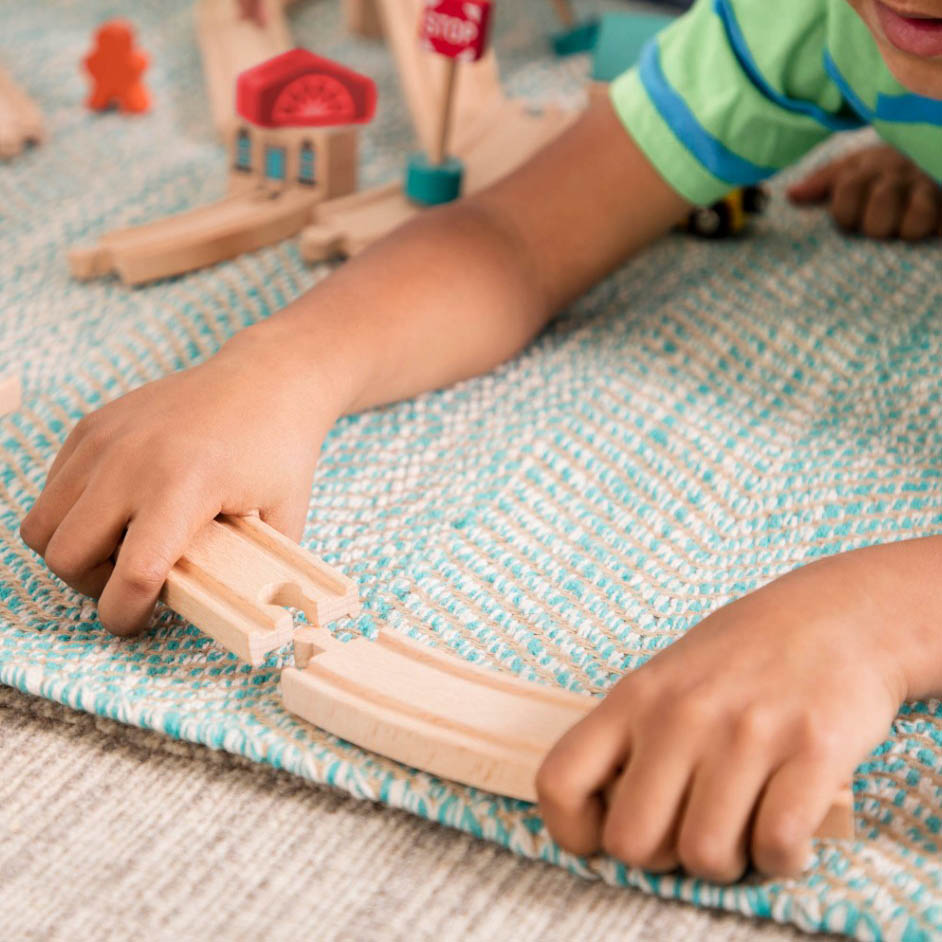 Btoys Górska Kolejka z Drewnianymi Torami 47el 3+