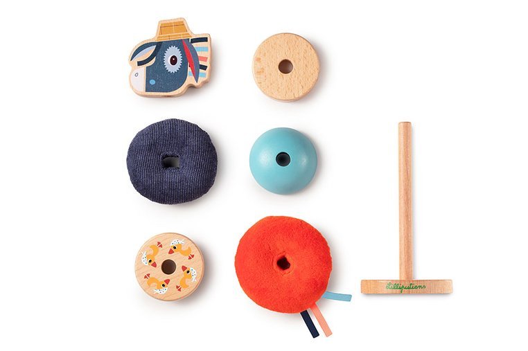 Lilliputiens Piramida Drewniana Osiołek Ignacy 1+