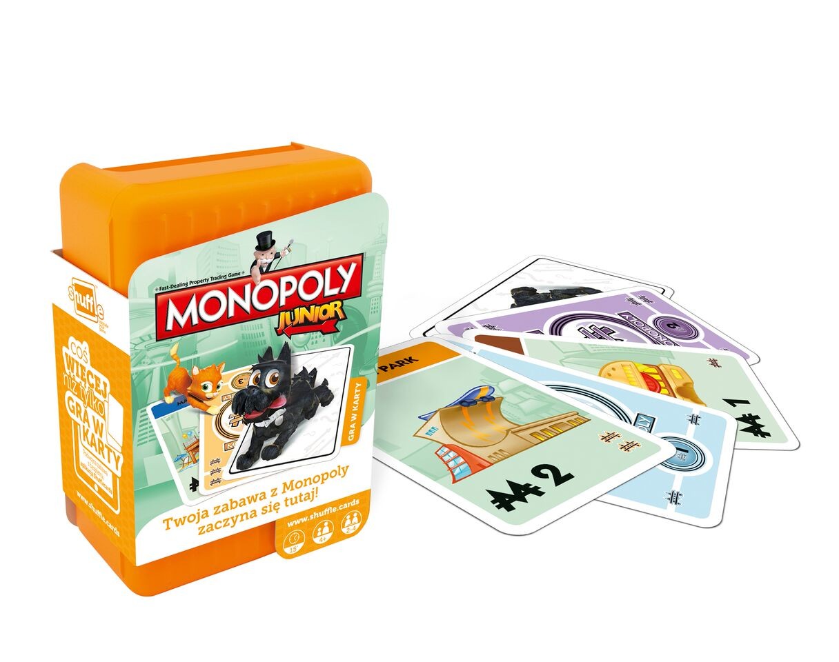 Shuffle Monopoly Junior PL Gra karciana 5+