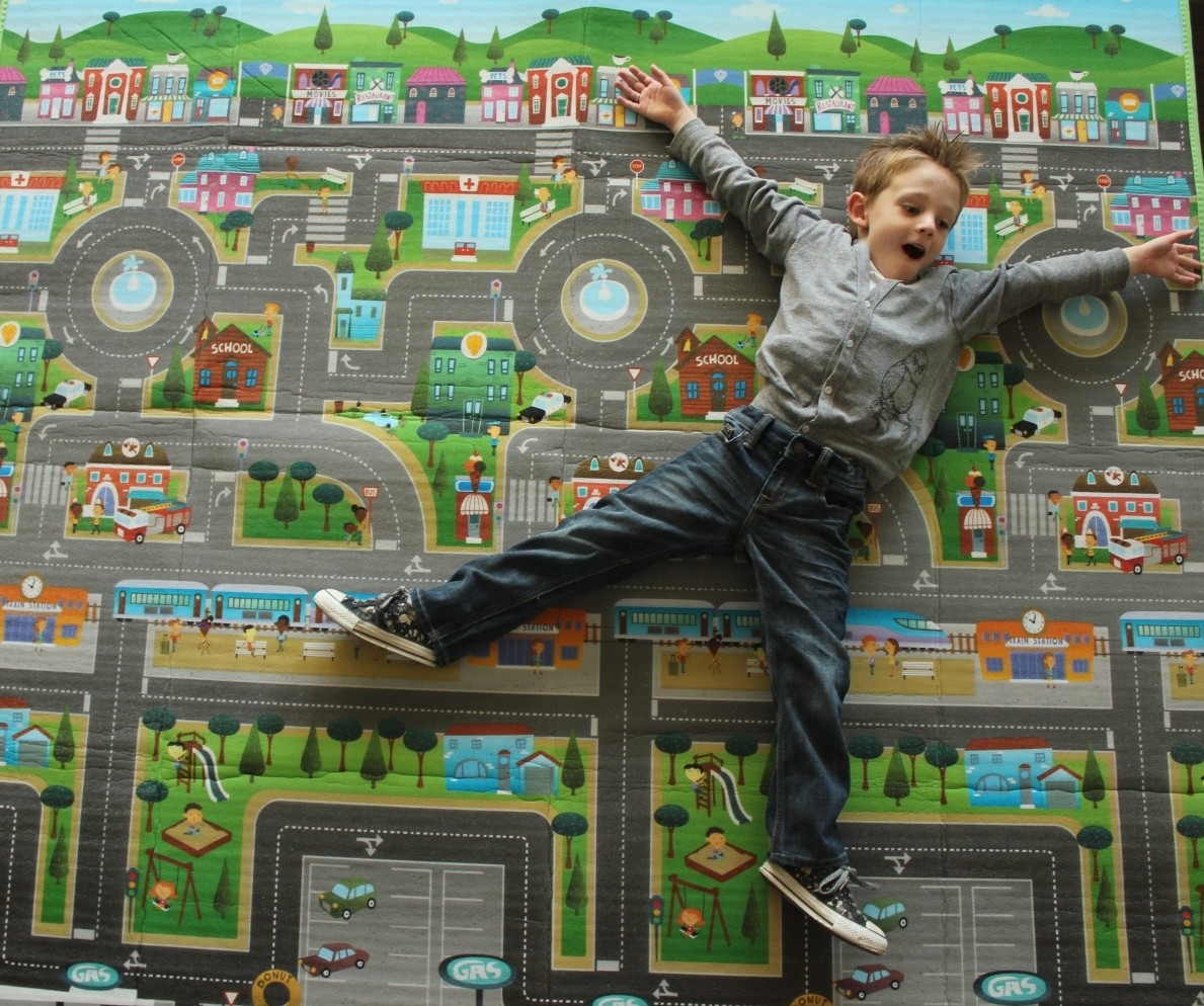 Mata Piankowa Playmat Dwustronna Zwierzęta 176x198cm