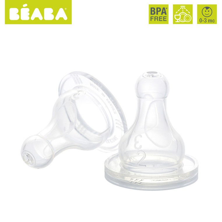 Beaba, smoczki do butelek 0+