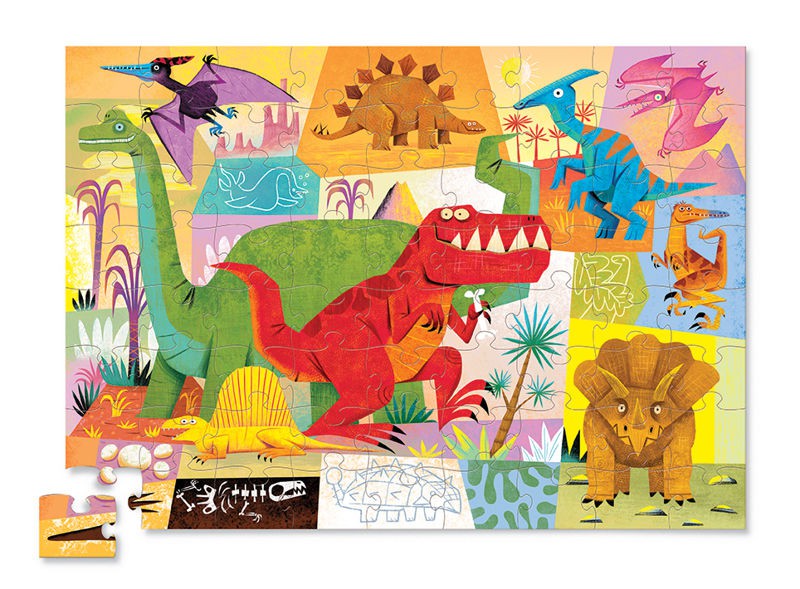 Crocodile Creek Puzzle Dinozaury 72 el. 5+