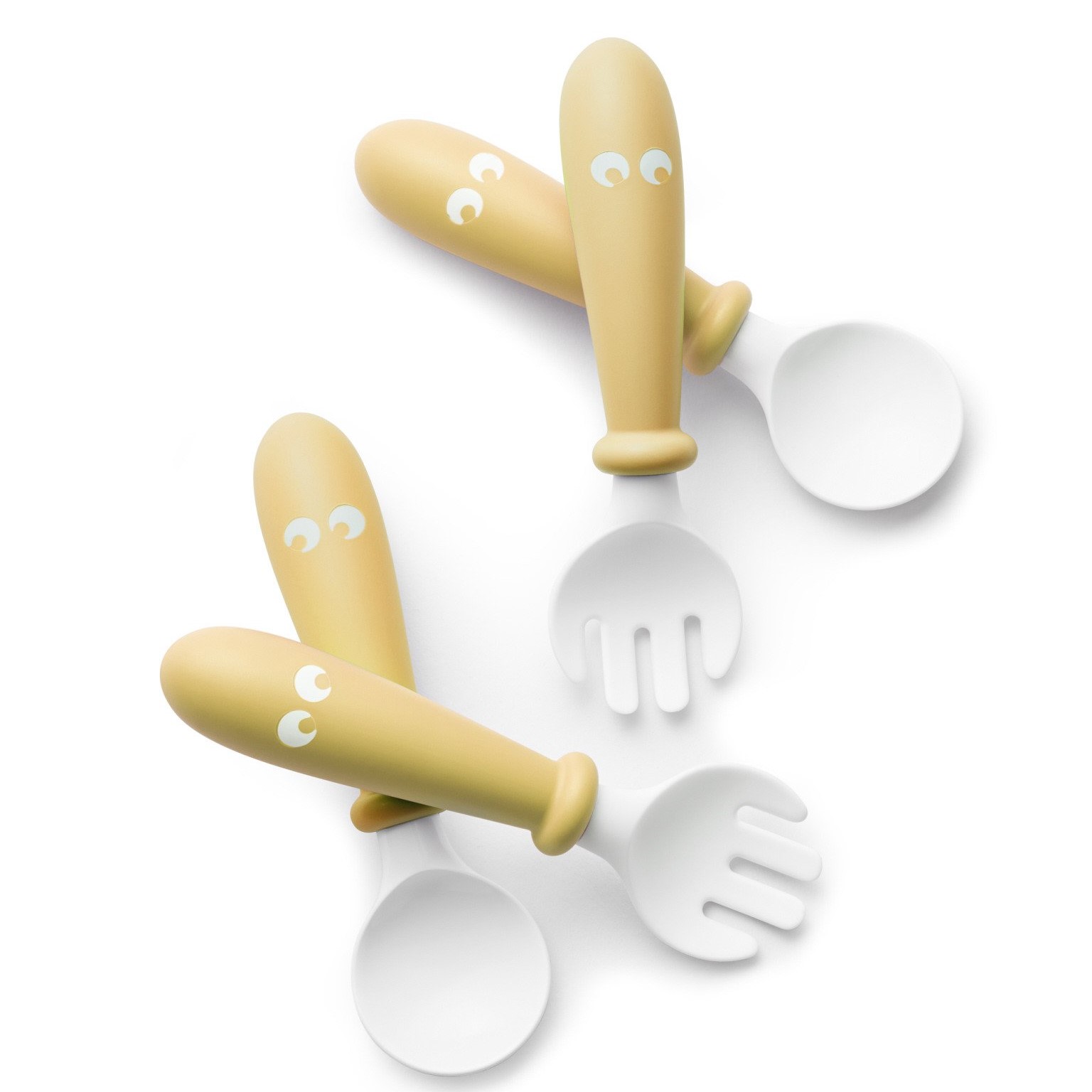 BABYBJORN sztućce 4szt. powder yellow