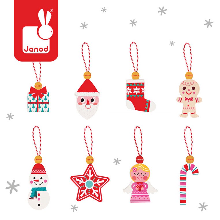 Janod Ozdoby Świąteczne 8 szt.