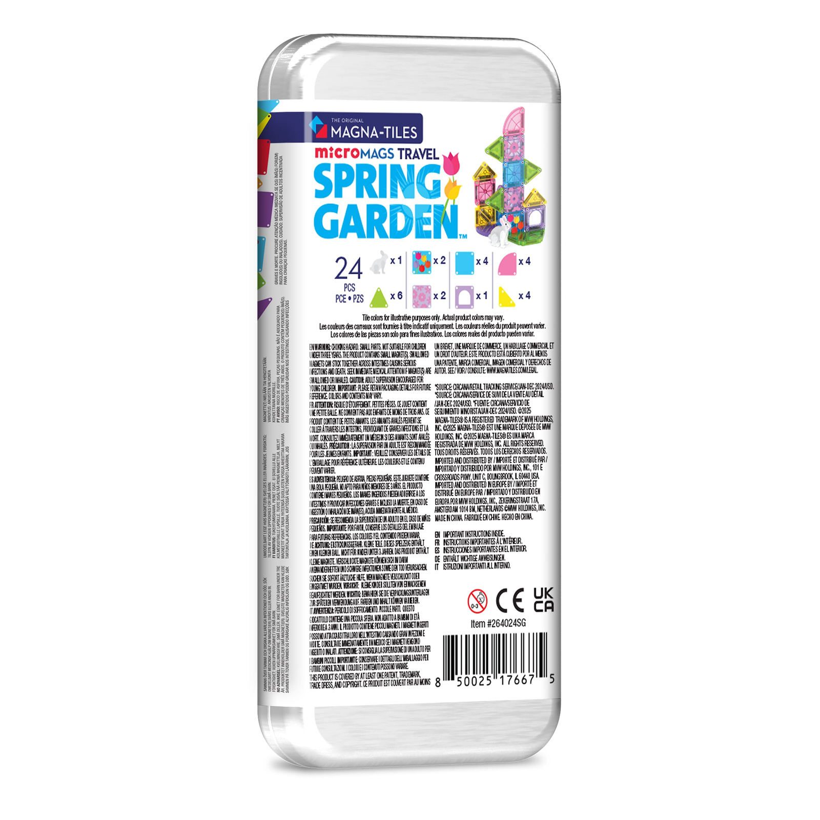 MAGNA-TILES microMAGS Spring Garden Travel 24 el. 3+