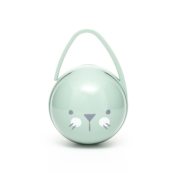 Suavinex Opakowanie na smoczki HYGGE kotek miętowy