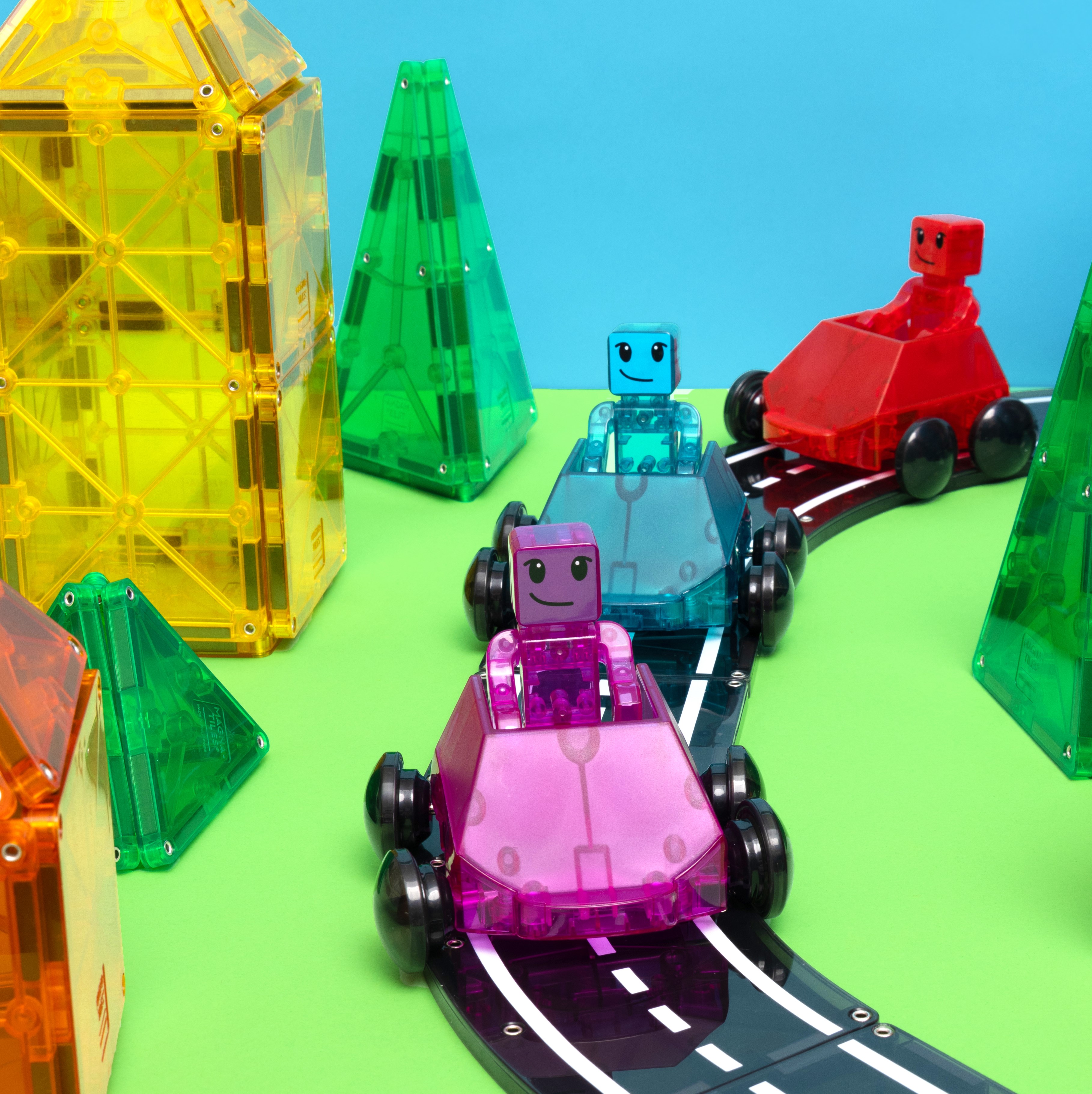 Magna-Tiles Magnetyczne Samochodziki Dashers 6 el. 3+