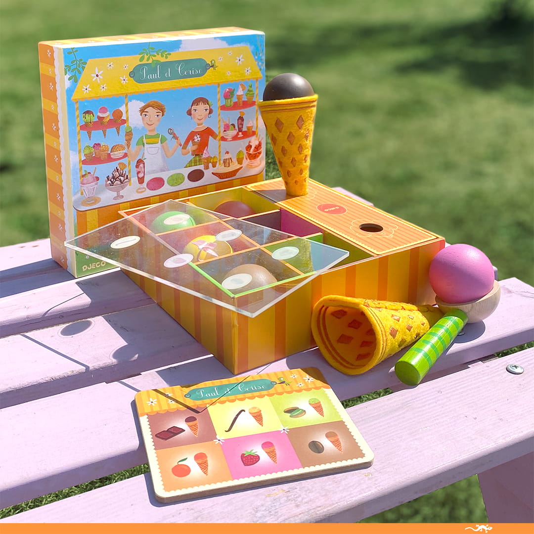 Djeco Drewniany Zestaw Lodziarnia 4+ | Djeco