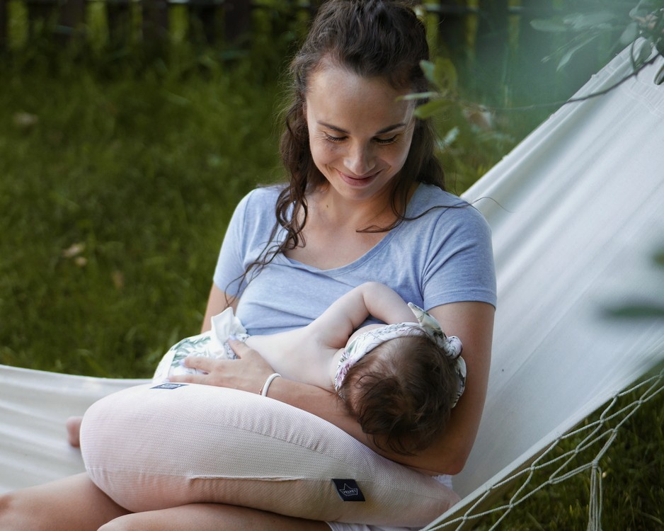 La Millou Kura Babci Dany Velvet Dove Blue | Poduszka do karmienia