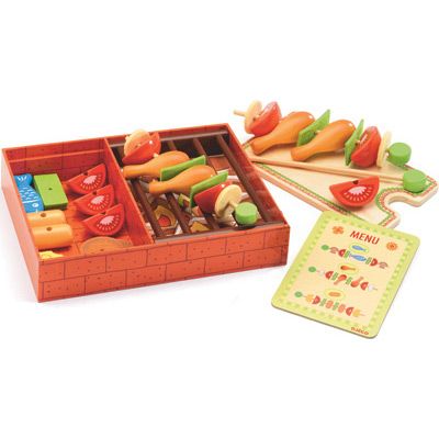 Djeco, drewniany grill z szaszłykami