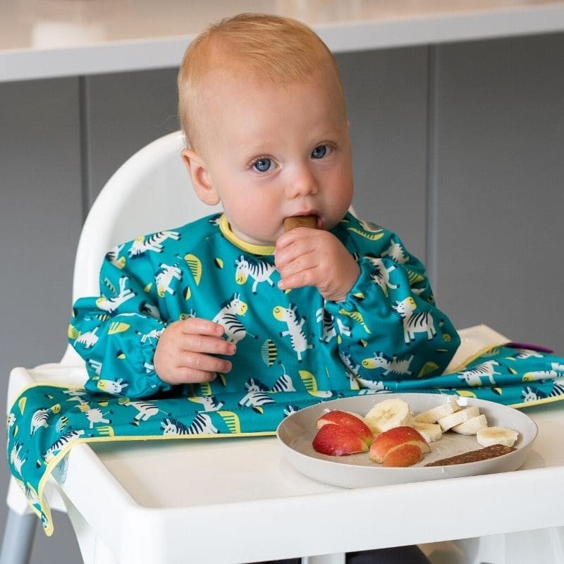 Tidy Tot Śliniak BLW Stars & Zebras z przyssawkami 3+ m